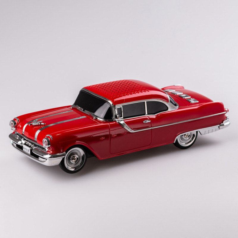 Портативна колонка Bluetooth бездротова у формі машинки 10 Вт потужна Червоний