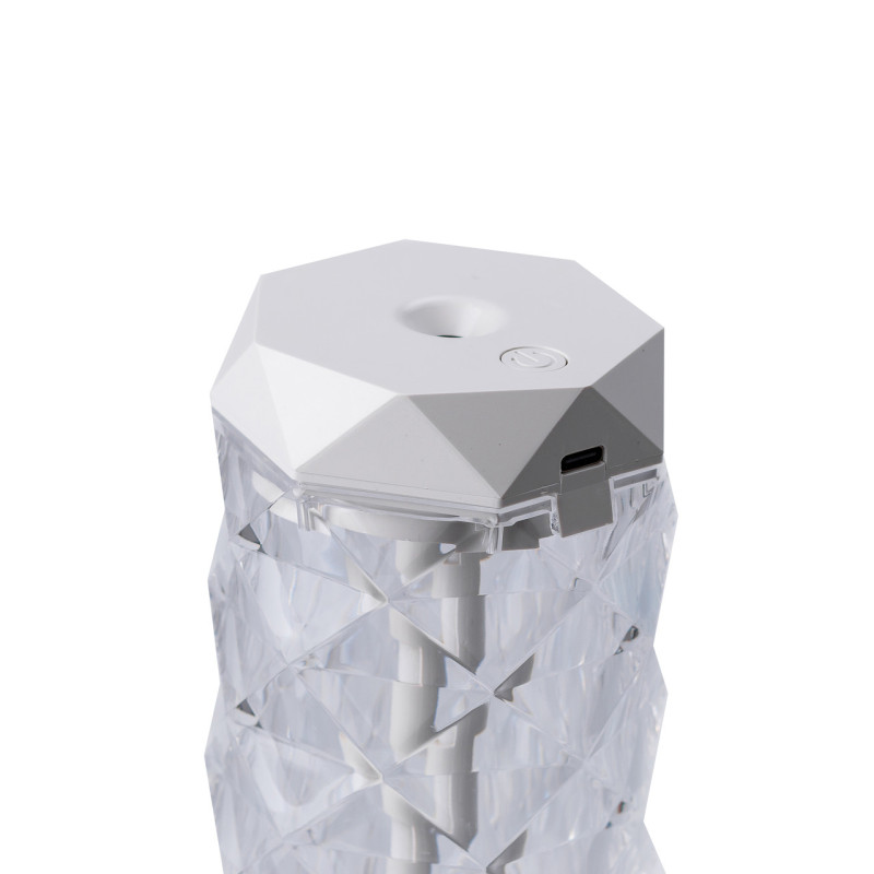 Зволожувач повітря Crystal з лампою для дому портативний USB 400 мл ароматичний дифузор з підсвічуванням