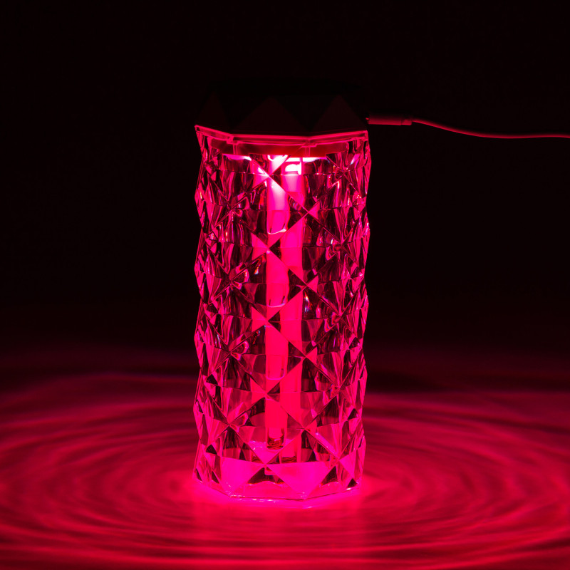 Зволожувач повітря Crystal з лампою для дому портативний USB 400 мл ароматичний дифузор з підсвічуванням