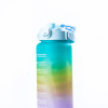 Пляшка для води набір 3в1 дозатором Веселка 0.3л 0.7л 2л М'ятний