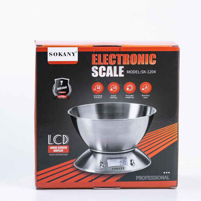 Ваги кухонні електронні точні на 5 кг з чашею на батарейках електронні ваги кухонні