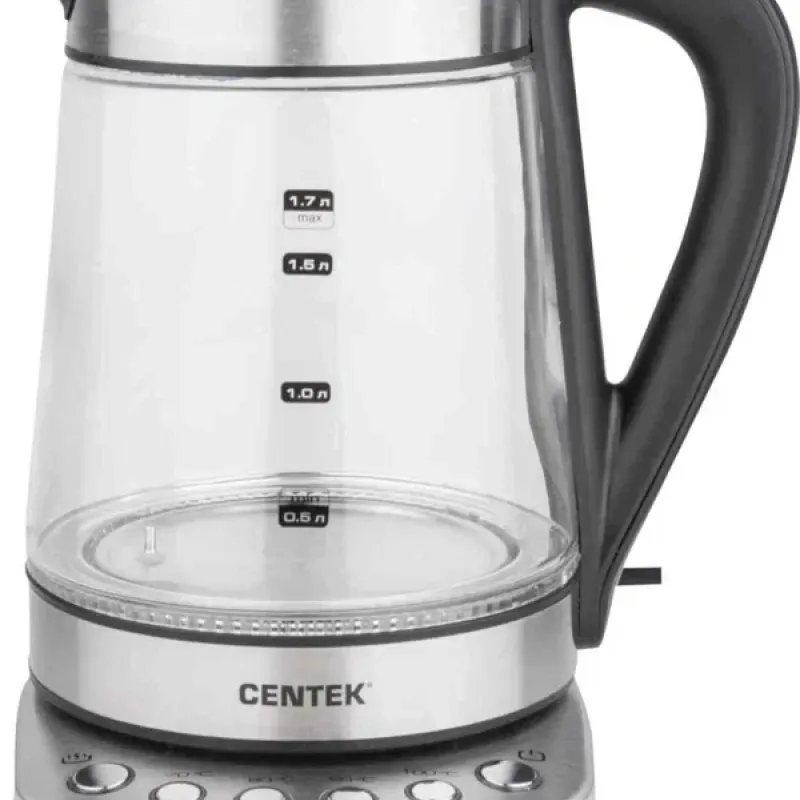 Електрочайник скляний з підсвічуванням 1.7 л 2200 Вт Sokany