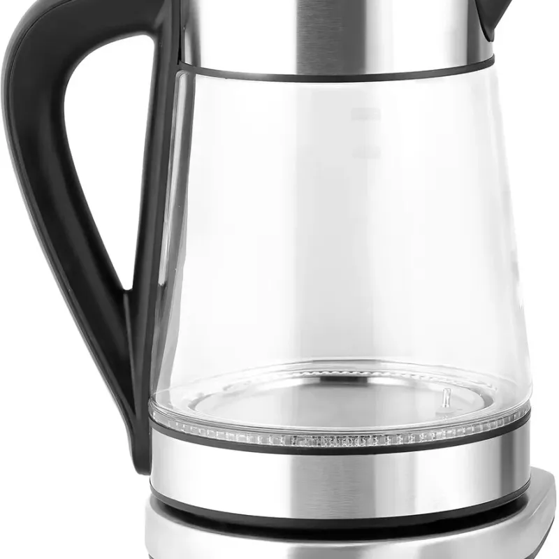 Електрочайник скляний з підсвічуванням 1.7 л 2200 Вт Sokany