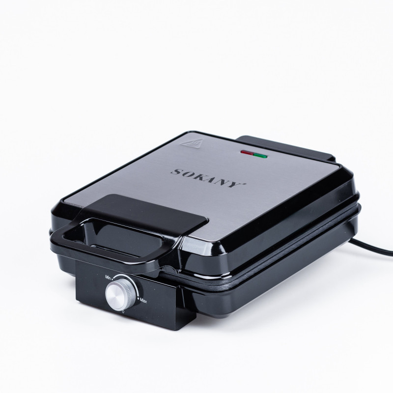 Вафельниця електрична Sokany Waffle Maker 1500 Вт двосторонній нагрів антипригарне покриття електровафельниця