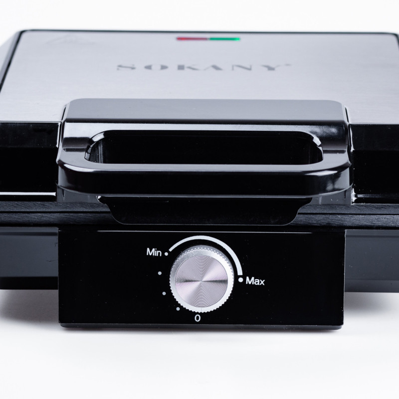 Вафельниця електрична Sokany Waffle Maker 1500 Вт двосторонній нагрів антипригарне покриття електровафельниця