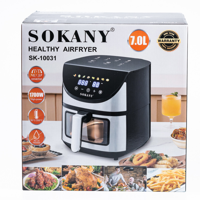 Аерофритюрниця Sokany SK-10031 Healthy AirFryer 1800W 7l аэрогриле