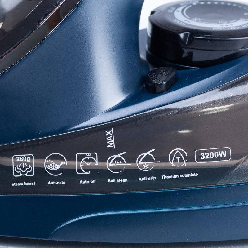 Праска парова з антипригарним покриттям 3200 Вт праска керамічна з системою самоочищення SOKANY