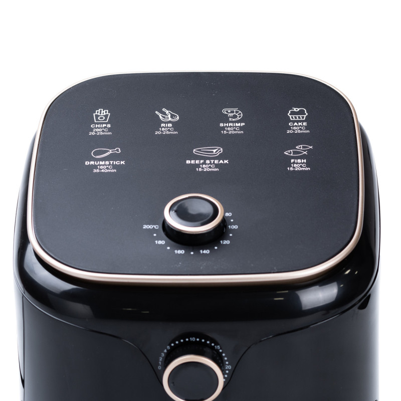 Аерофритюрниця електрична аерогриль 4.5 л 1400 Вт механічне керування SOKANY SK-10026