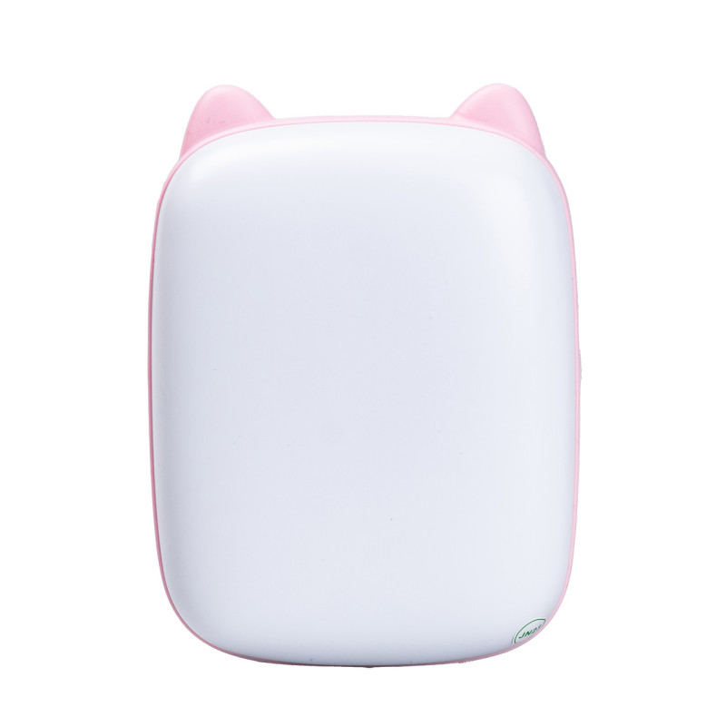 Дитячий міні-принтер портативний бездротовий акумуляторний з термодруком + папір Рожевий