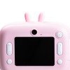 Фотоапарат дитячий з функцією миттєвого друку Зайчик, блакитний дитячій фотоапарат Рожевий