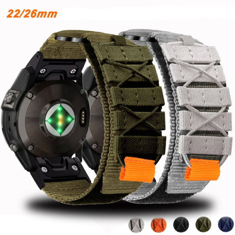 Тканинний ремінець для Garmin Fenix Epix Pro / Instinct 2X /  Tactix 7 / Enduro / Descent 26 MM